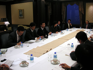 Participants in earnest discussion