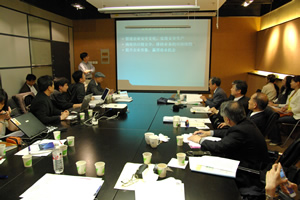 A scene from the Interchange Seminar at Tsinghua University