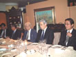 President Senda, Chairman Sekimoto and Director Kitazawa at the Reception