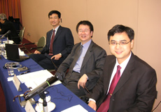 Mr. Yang (left), Mr. Zhang (center) and Mr. Gao (right).