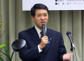 Main speaker Hirohiko Izumida, Governor of Niigata