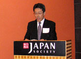 Chief Fellow Yasushi Suda giving the greetings