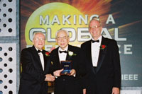 Left: Mr. Winston, the then President of the IEEE; right: Mr. Anderson, the then President-Elect