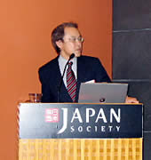 Mr. Yamada giving a presentation