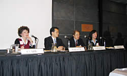 Panelists on the platform
