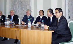 Panelists on the platform